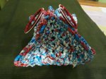 A gift case/purse by upcycling milk pkts and bread wraps