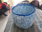 waste paper bin from Amul Milk packets